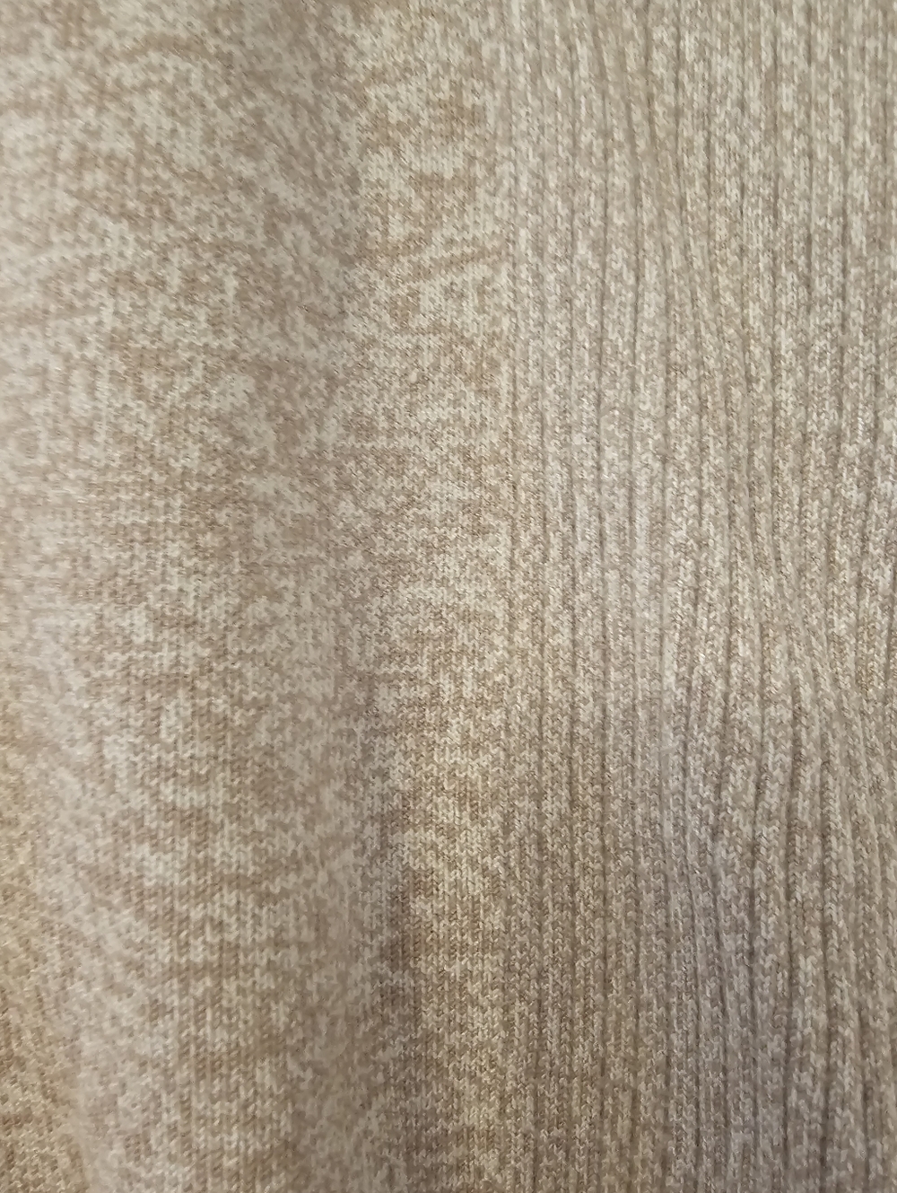 Light Beige and White Dynamite Rib Yarn Shorts - Picture 10 of 10